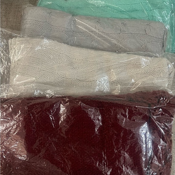 Cable knit throw blanket - Picture 2 of 2